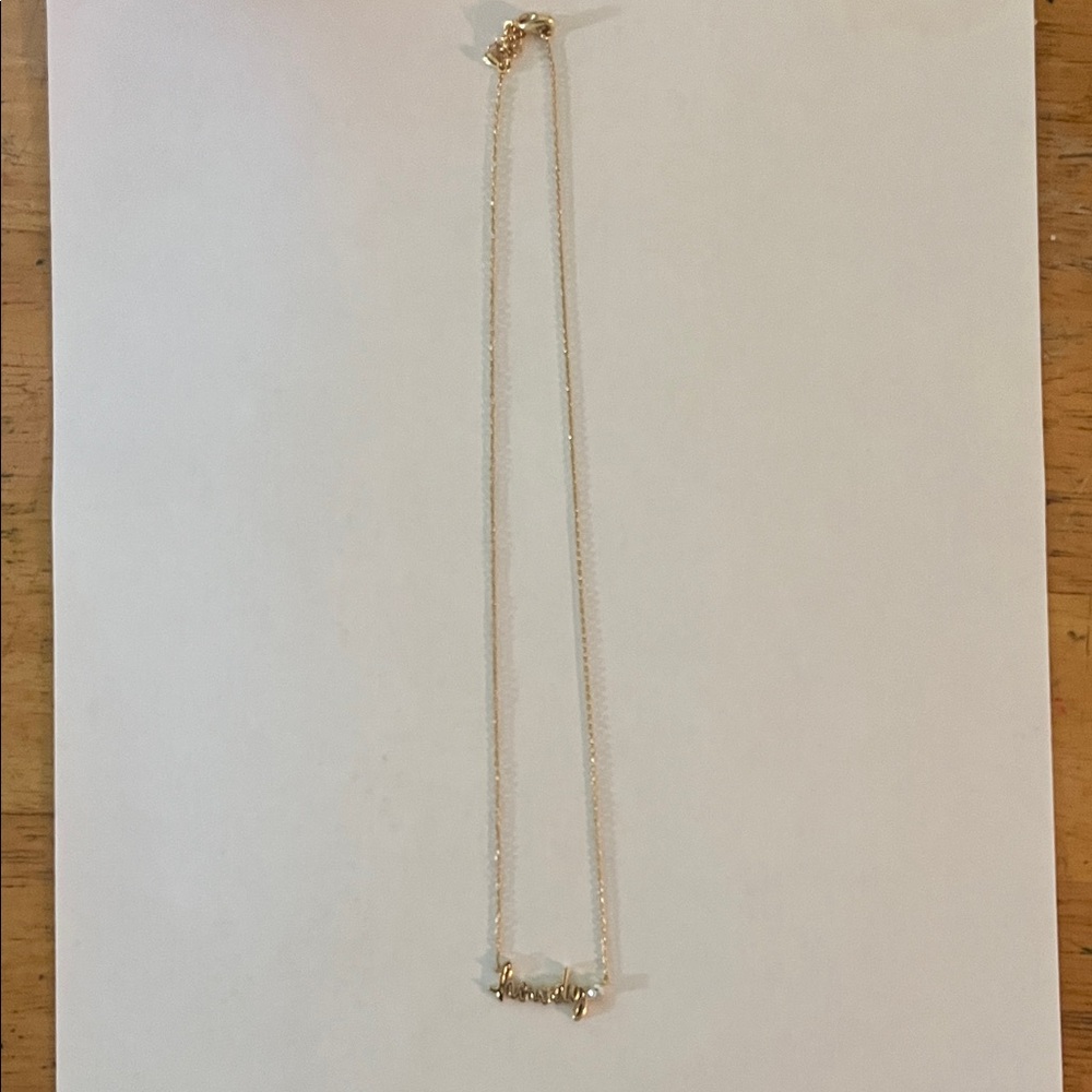 Howdy Gold Necklace (not real)